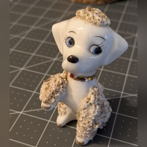 Mid Century Small Ceramic Poodle Shaker